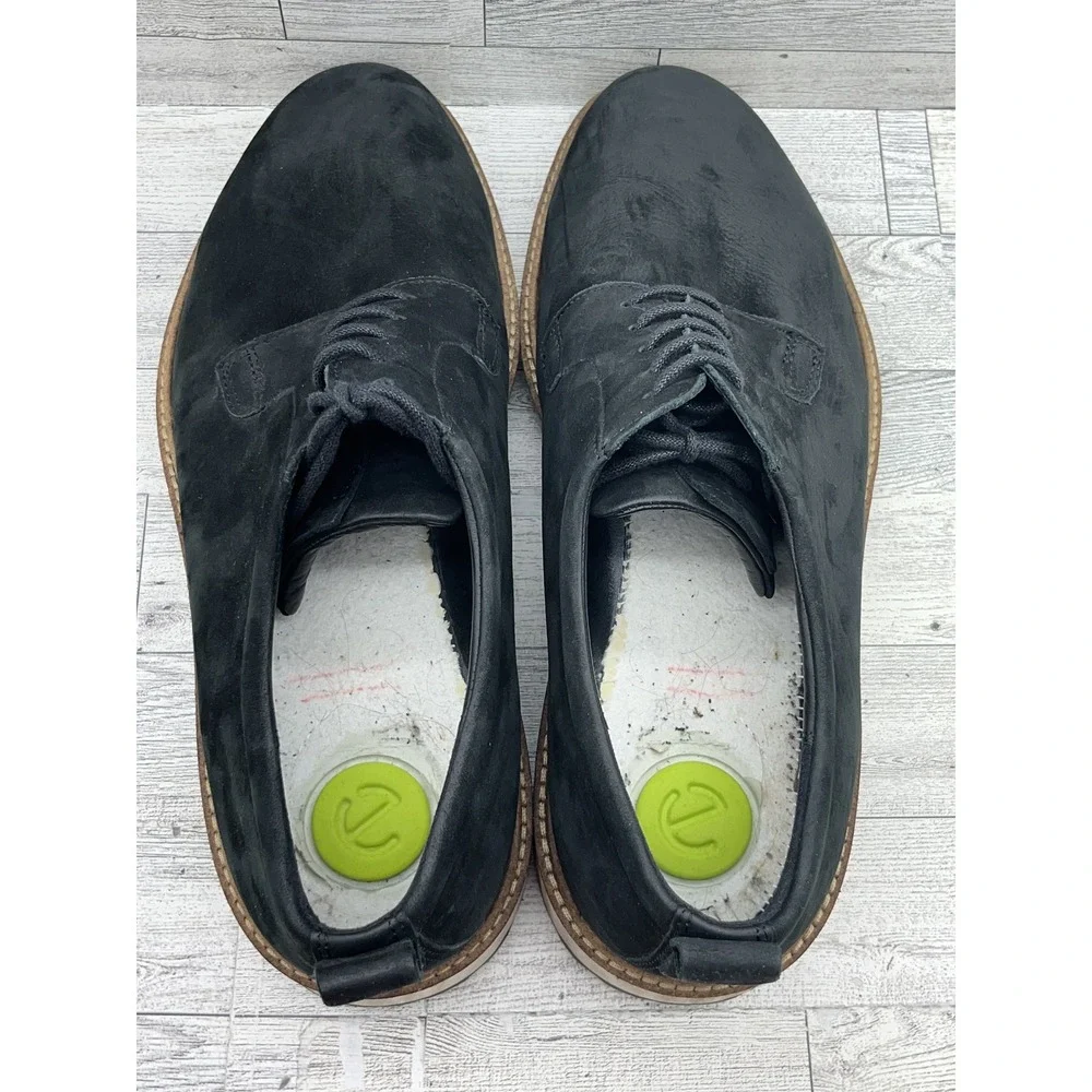 Ecco ST1 Hybrid Shoes Mens Sz 10-10.5 Nubuck Lace Up Comfort Dress Casual 836794